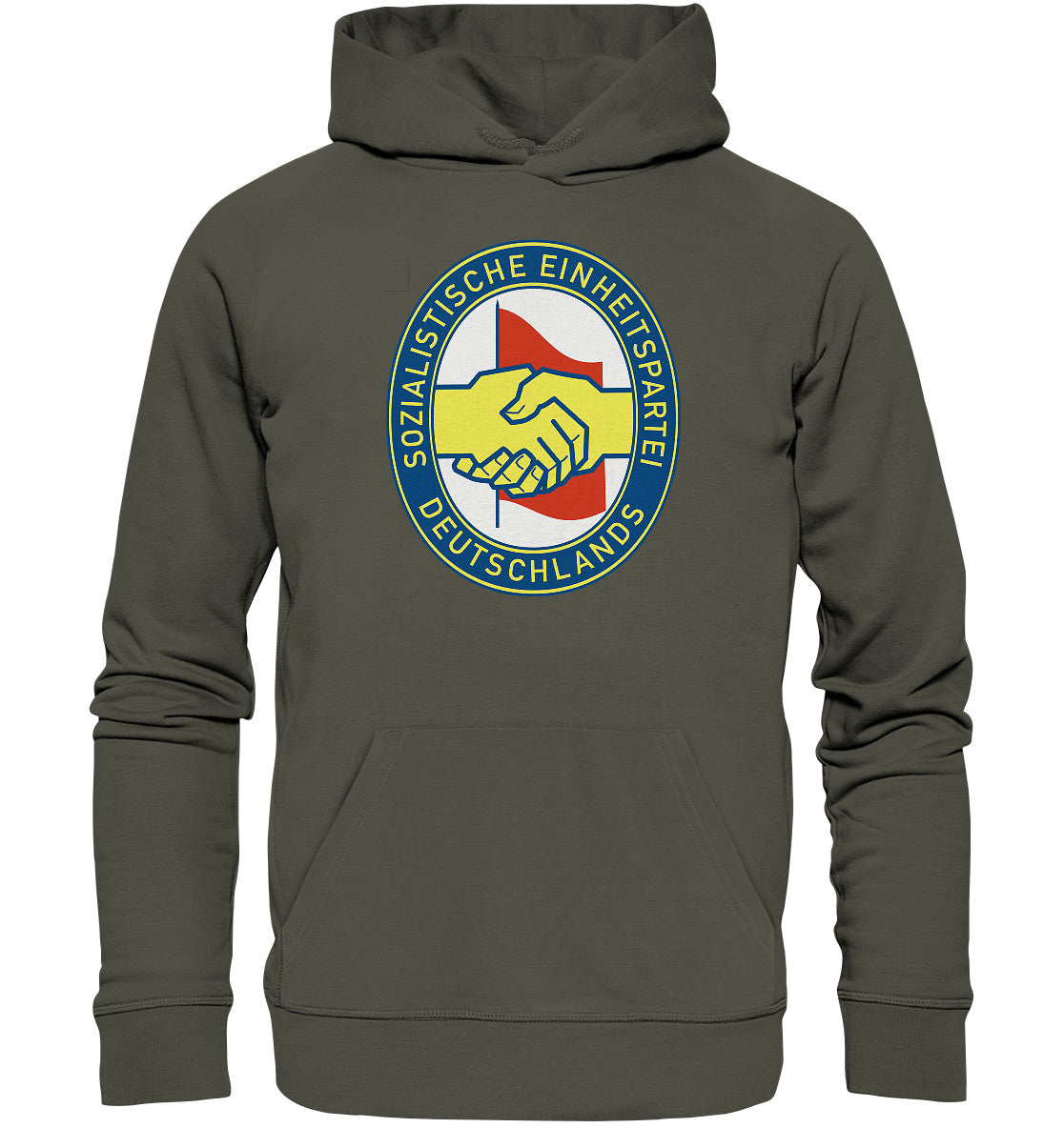 DDR Ostalgie Kapuze / Organic Hoodie Unisex • SED LOGO