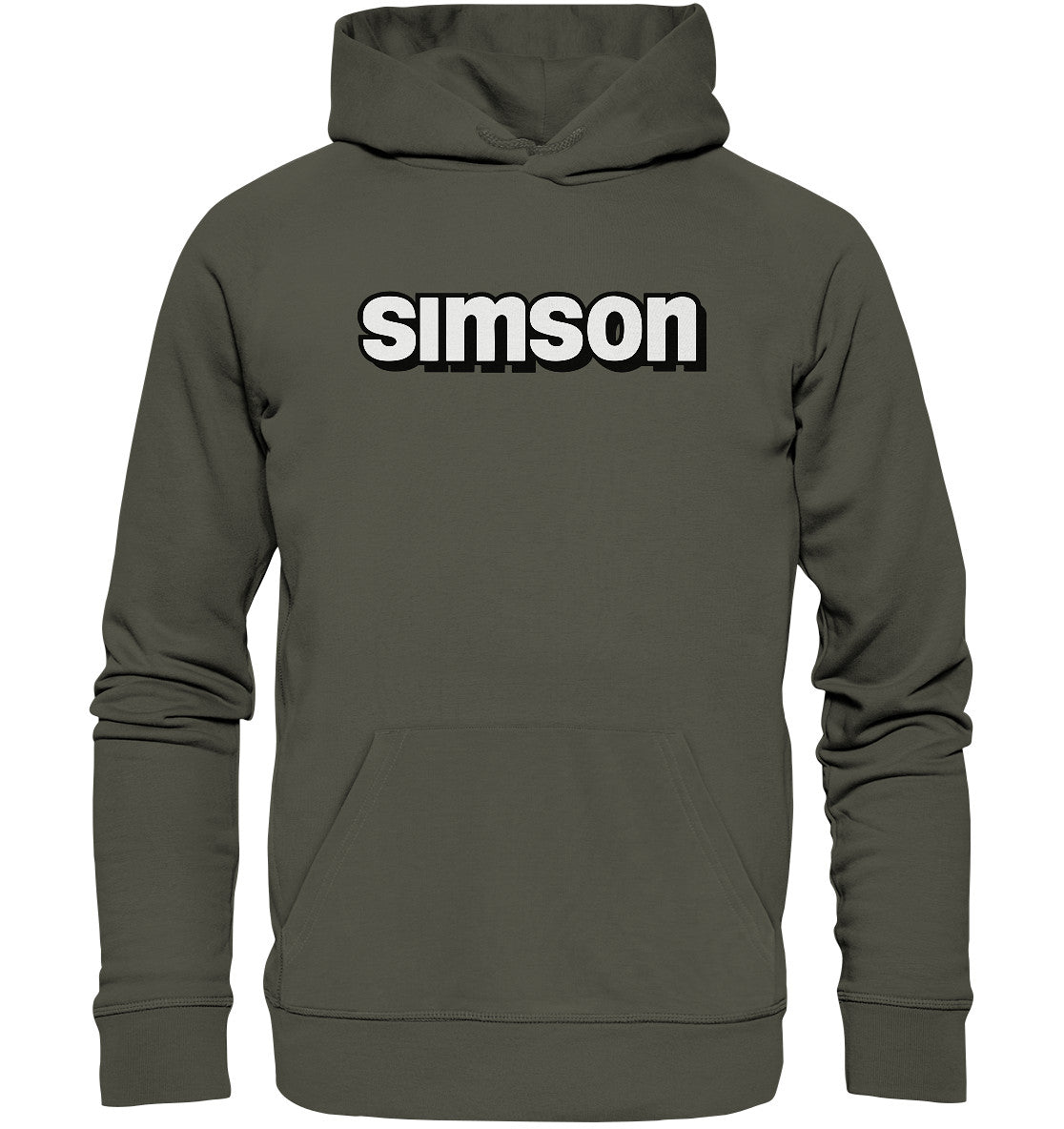 DDR Ostalgie Kapuze / Organic Hoodie Unisex • SIMSON - SCHRIFTZUG