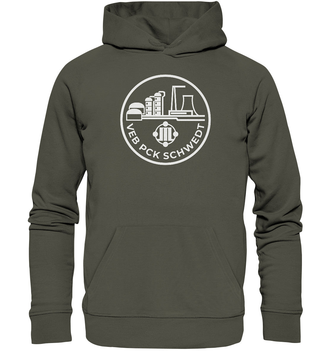 DDR Ostalgie Kapuze / Organic Hoodie Unisex • VEB PCK SCHWEDT