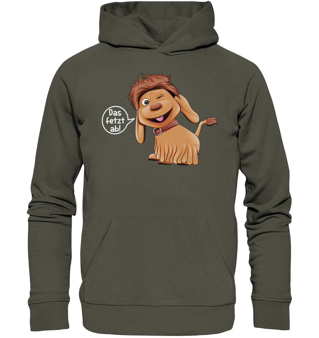 DDR Ostalgie Kapuze / Organic Hoodie Unisex • UNSER SANDMÄNNCHEN - MOPPI - DAS FETZT AB!
