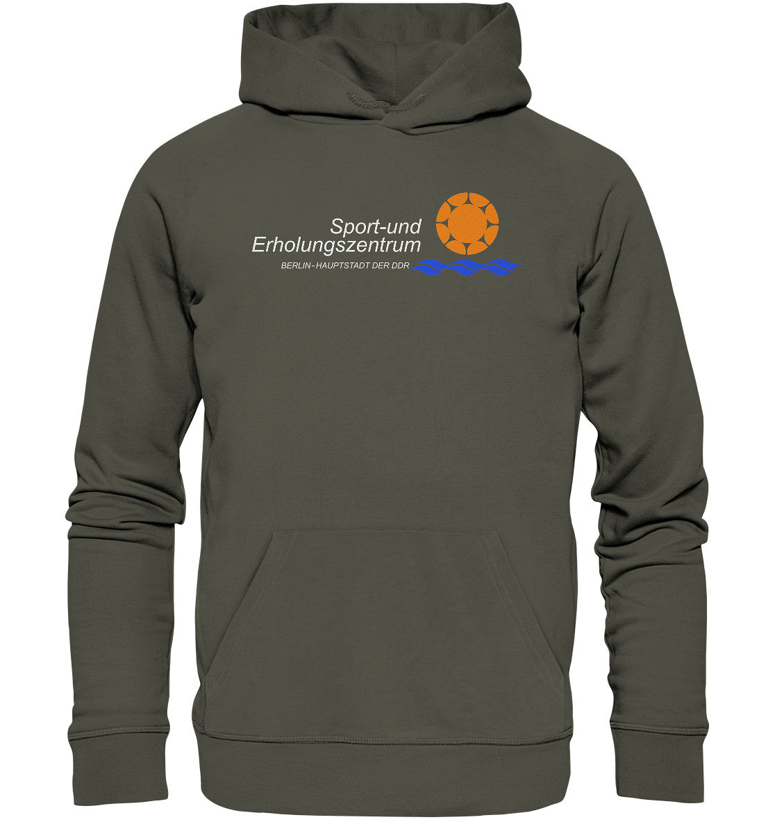 DDR Ostalgie Kapuze / Organic Hoodie Unisex • SEZ BERLIN