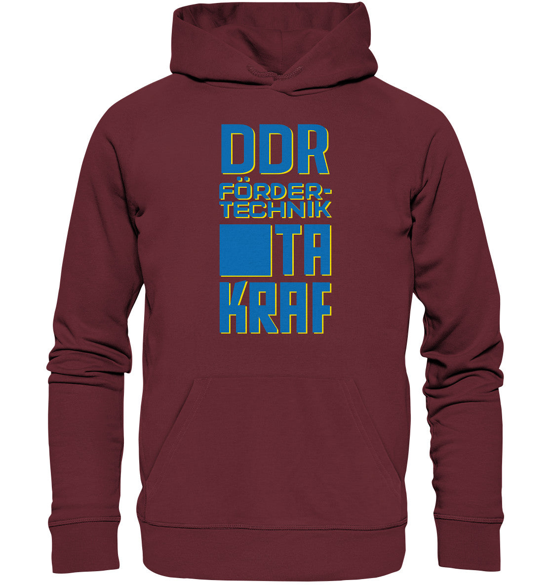DDR Ostalgie Kapuze / Organic Hoodie Unisex • DDR FÖRDERTECHNIK TAKRAF