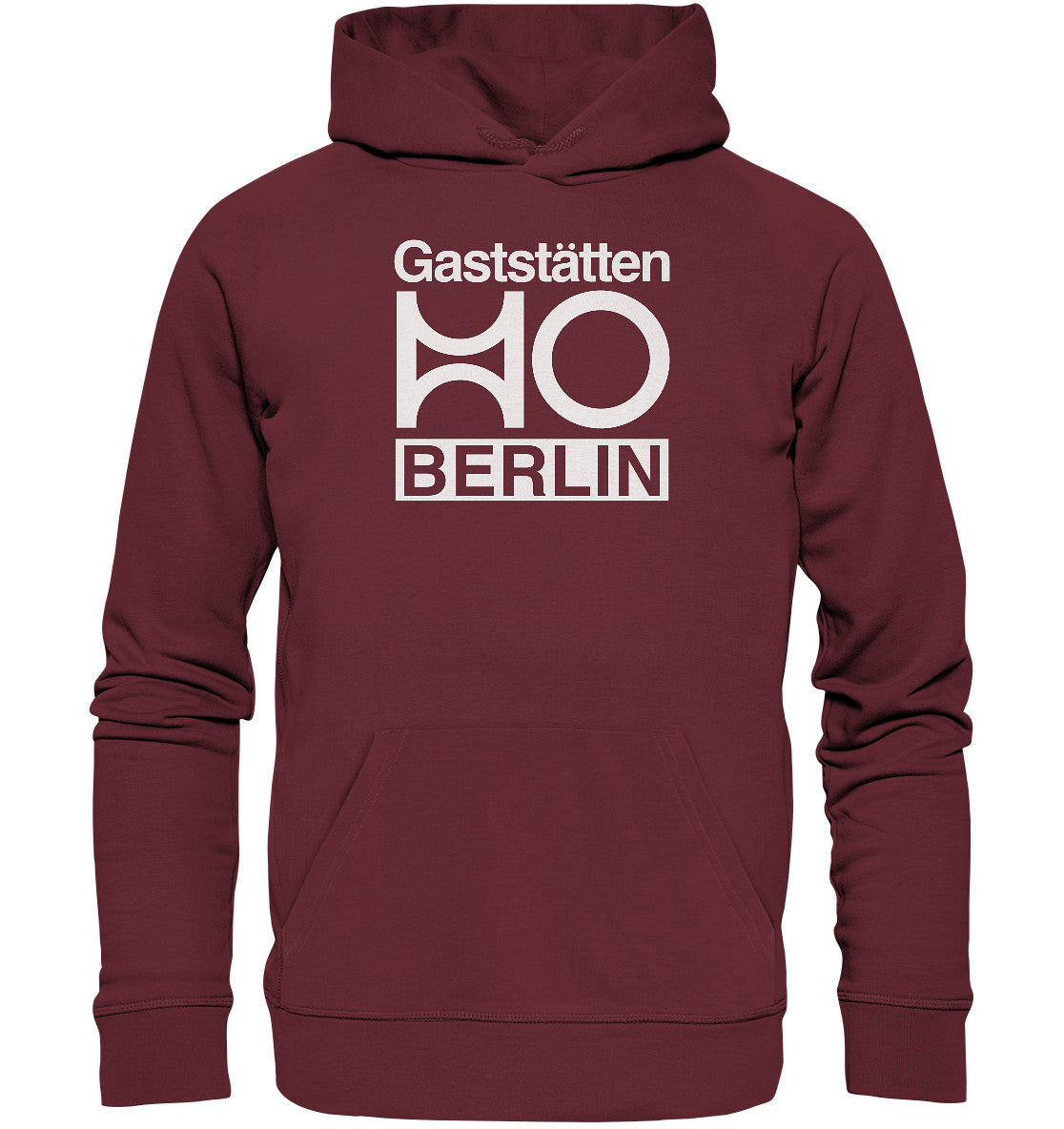 DDR Ostalgie Kapuze / Organic Hoodie Unisex • HO GASTSTÄTTEN BERLIN