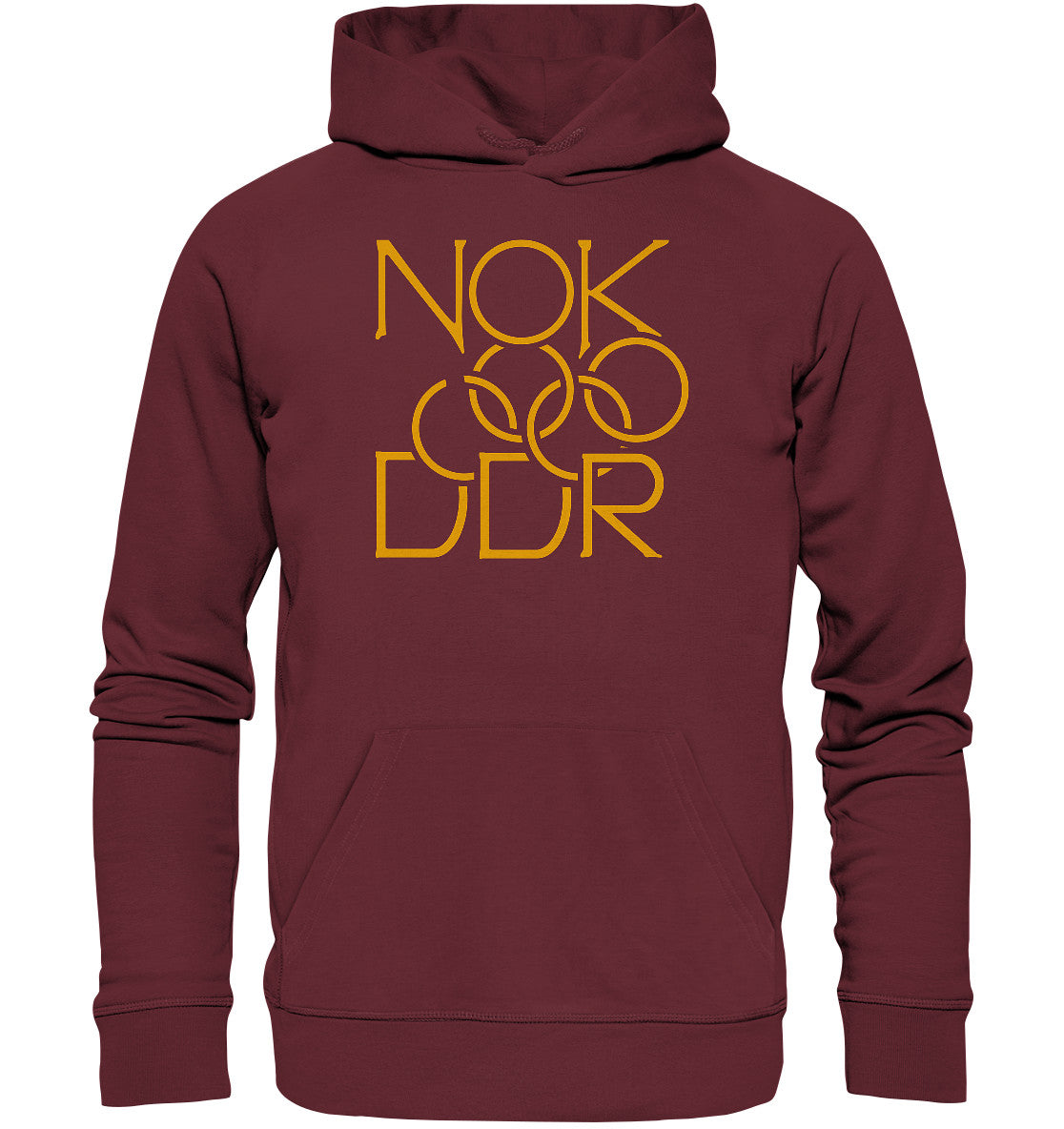 DDR Ostalgie Kapuze / Organic Hoodie Unisex • NATIONALES OLYMPISCHES KOMMITEE DER DDR