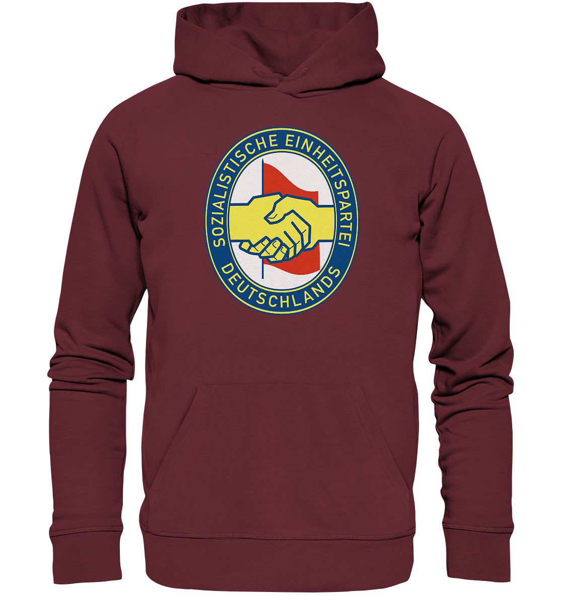 DDR Ostalgie Kapuze / Organic Hoodie Unisex • SED LOGO
