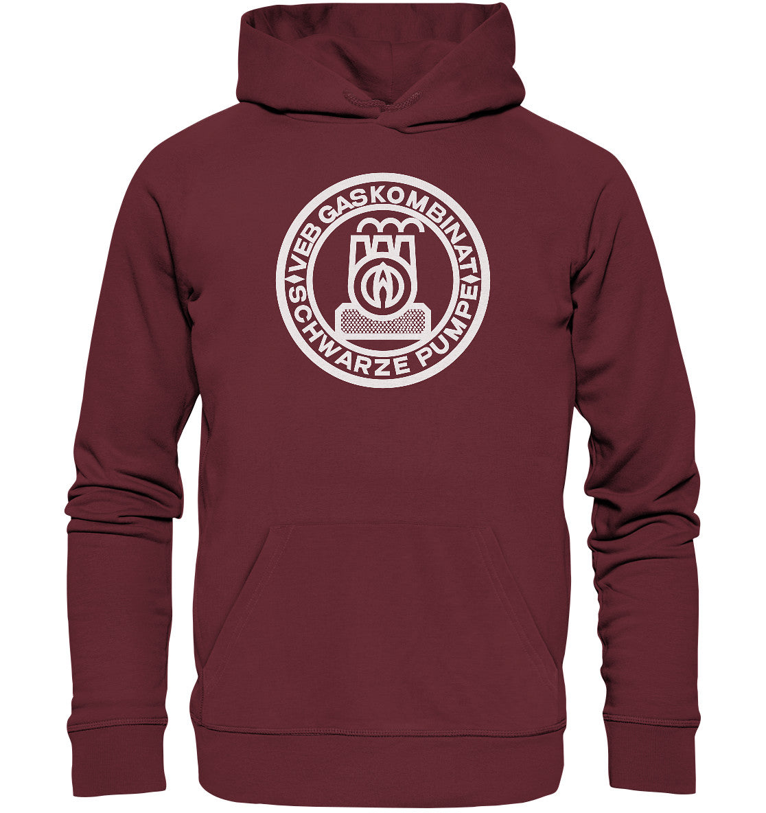 DDR Ostalgie Kapuze / Organic Hoodie Unisex • GASKOMBINAT SCHWARZE PUMPE