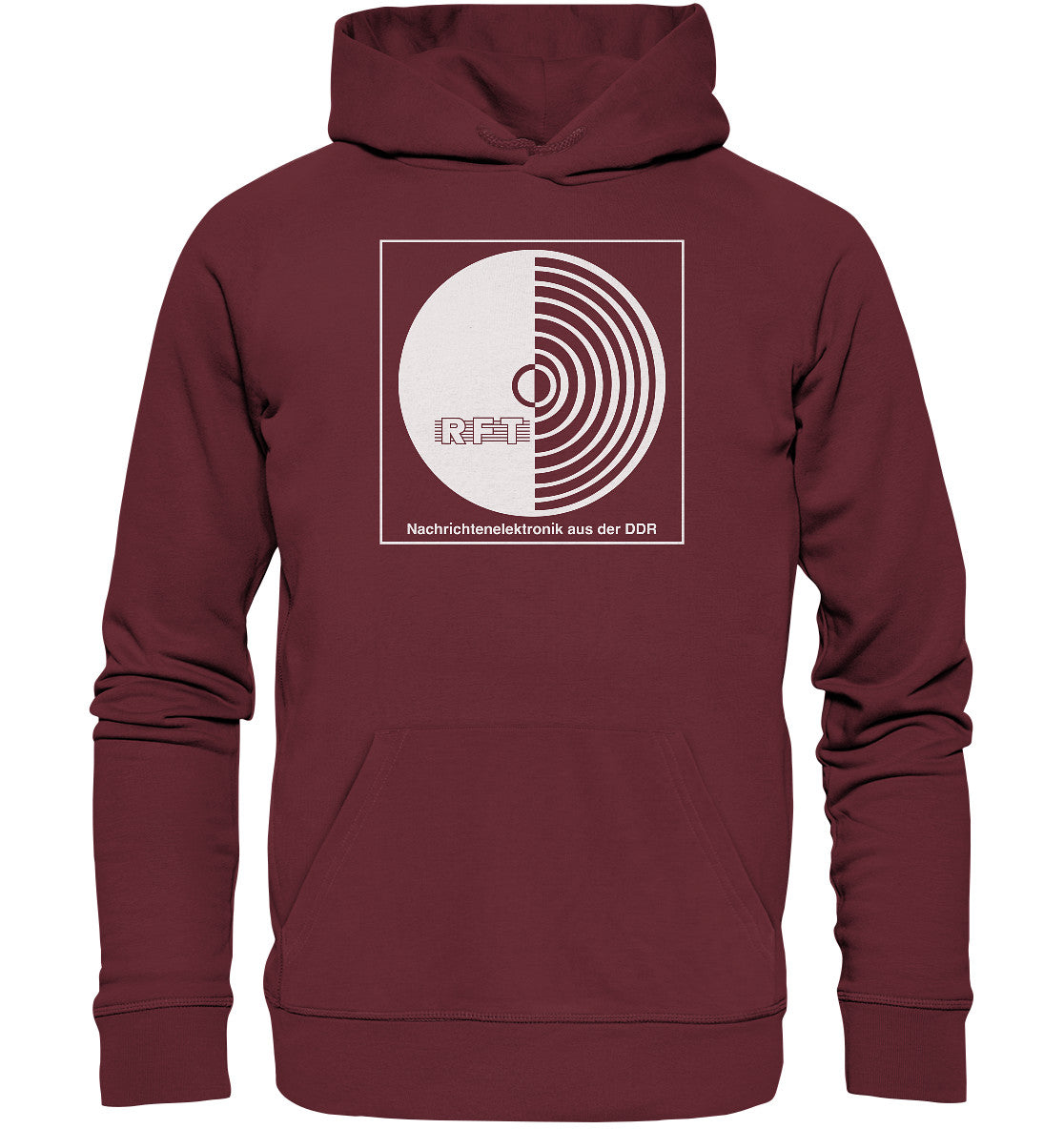 DDR Ostalgie Kapuze / Organic Hoodie Unisex • RFT NACHRICHTENELEKTRONIK AUS DER DDR