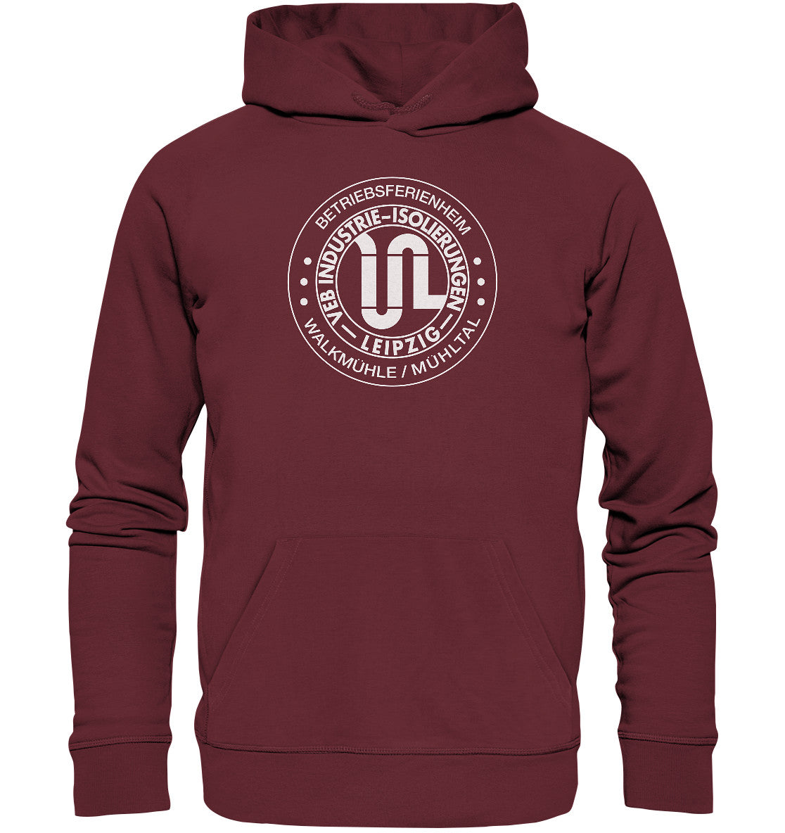 DDR Ostalgie Kapuze / Organic Hoodie Unisex • BETRIEBSFERIENHEIM WALKMÜHLE LEIPZIG