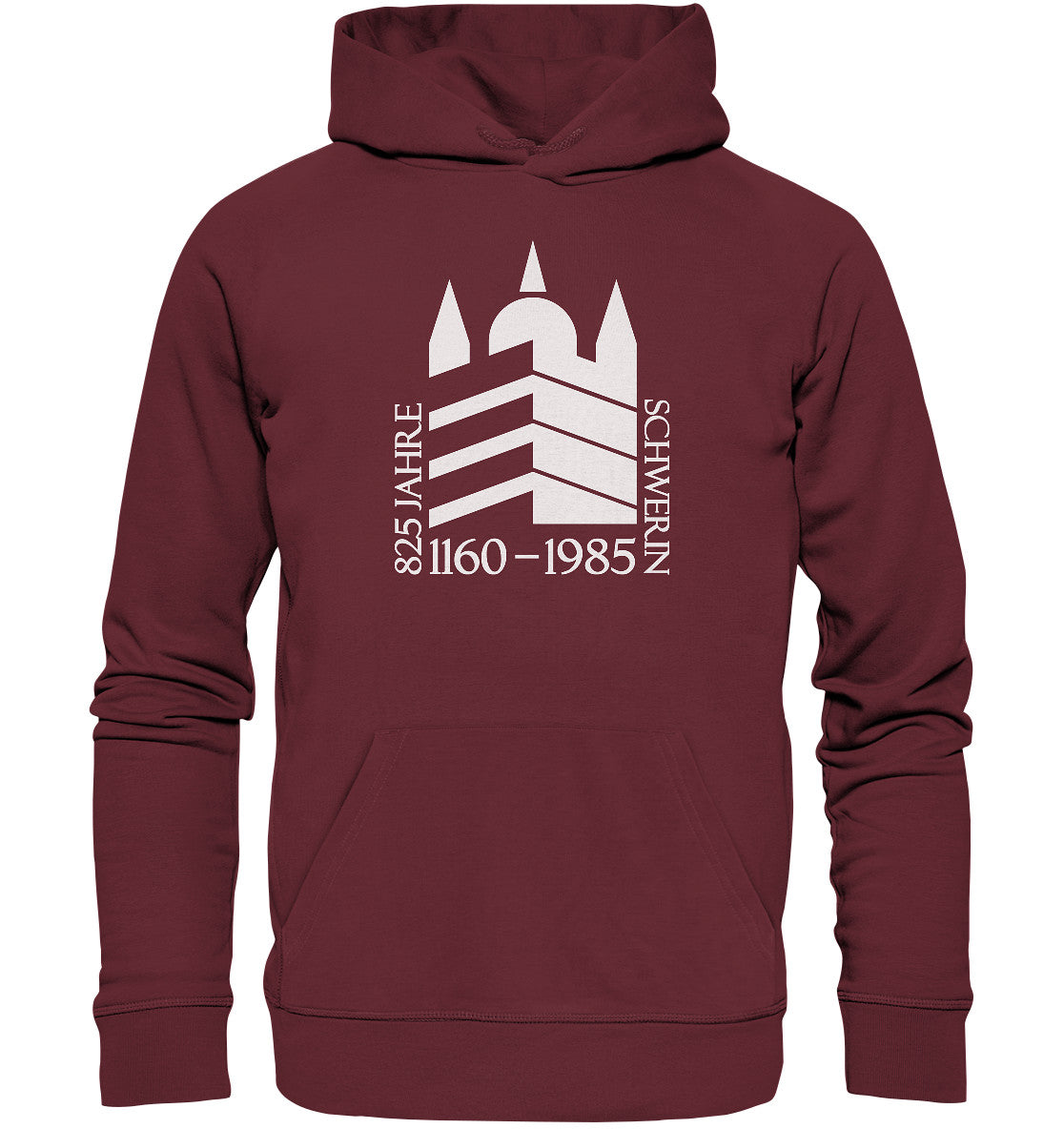 DDR Ostalgie Kapuze / Organic Hoodie Unisex • 825 JAHRE SCHWERIN - 1985