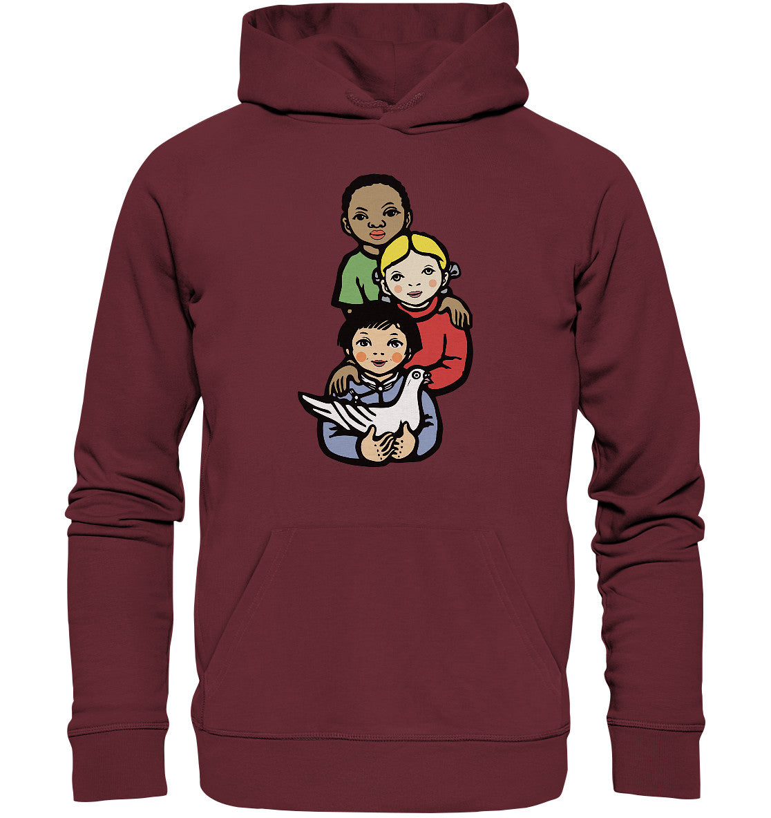 DDR Ostalgie Kapuze / Organic Hoodie Unisex • WELTFRIEDEN - WORLD PEACE, LI BING-FAN 1967