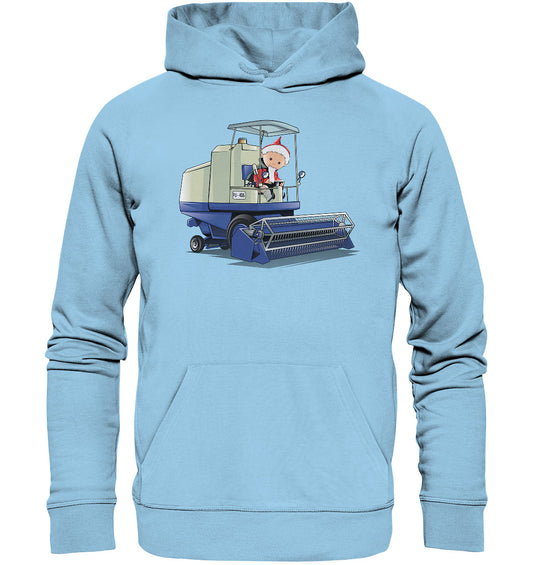 DDR Ostalgie Kapuze / Organic Hoodie Unisex • UNSER SANDMÄNNCHEN - ERNTEZEIT (PU-506)