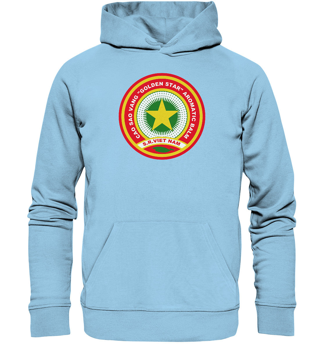 DDR Ostalgie Kapuze / Organic Hoodie Unisex • VIETNAMESISCHE SALBE GOLDEN STAR