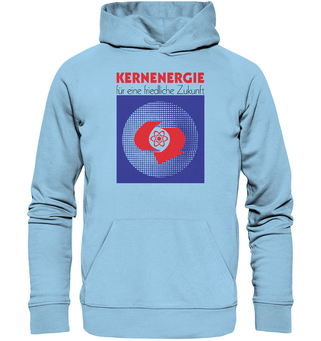 DDR Ostalgie Kapuze / Organic Hoodie Unisex • DDR - KERNENERGIE