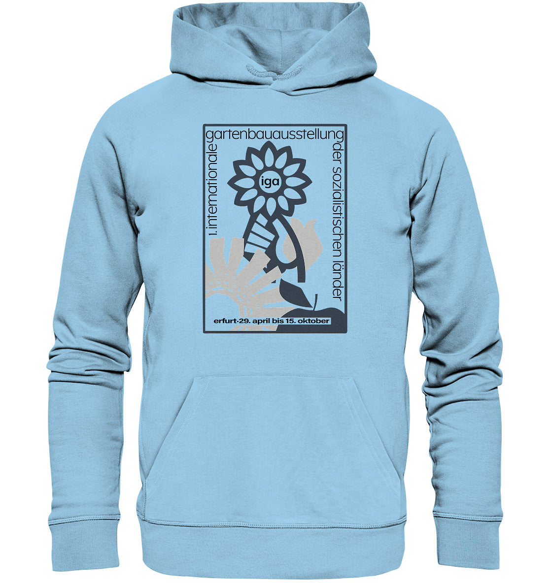 DDR Ostalgie Kapuze / Organic Hoodie Unisex • IGA ERFURT