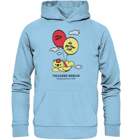 DDR Ostalgie Kapuze / Organic Hoodie Unisex • 750 JAHRE BERLIN
