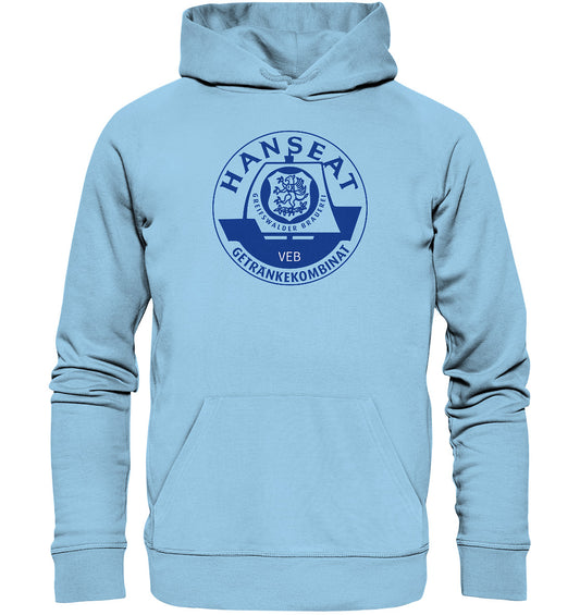 DDR Ostalgie Kapuze / Organic Hoodie Unisex • HANSEAT GREIFSWALDER BRAUEREI VEB
