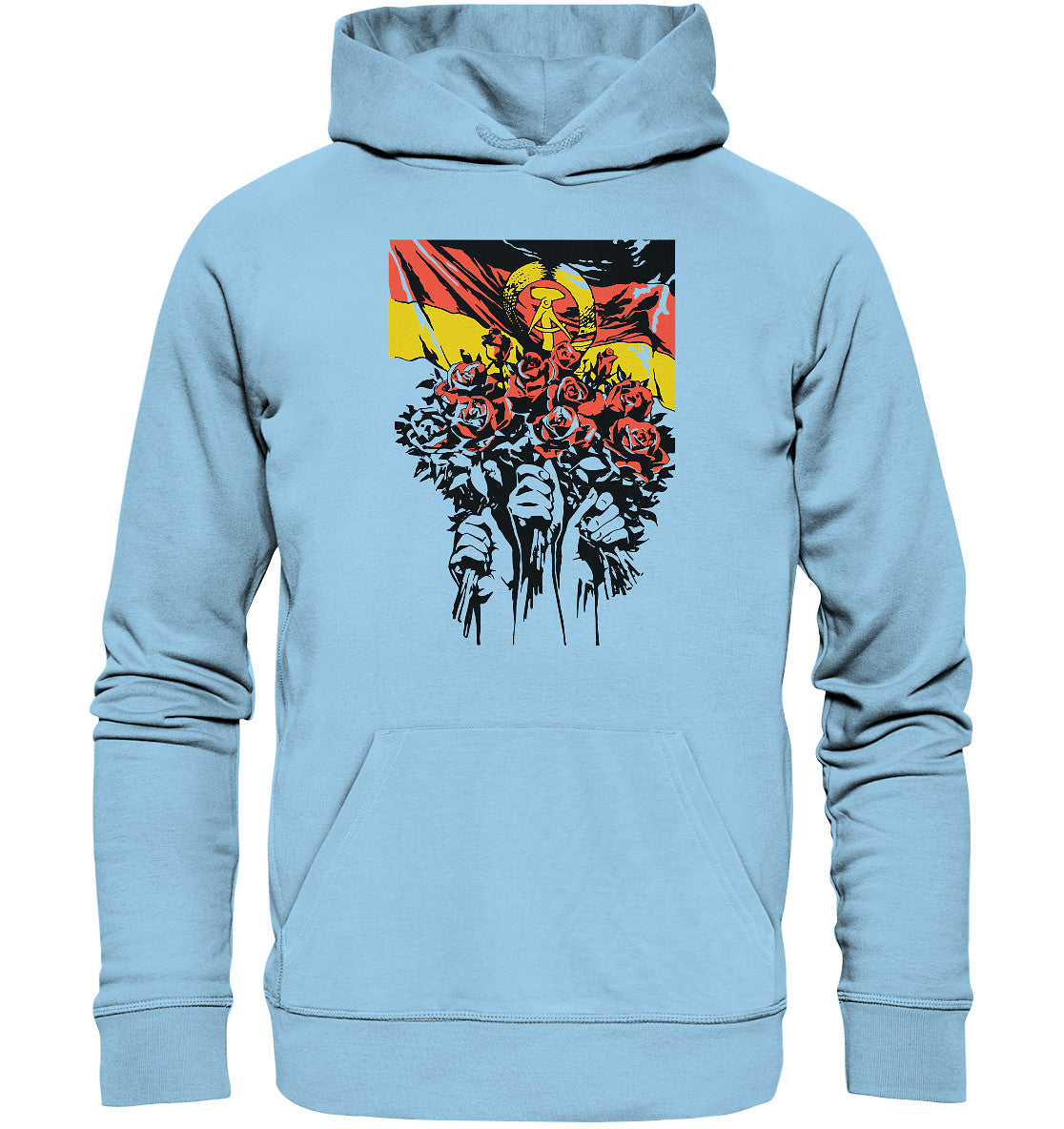 DDR Ostalgie Kapuze / Organic Hoodie Unisex • NATIONALES JUGENDFESTIVAL - BERLIN 1979, PLAKATMOTIV