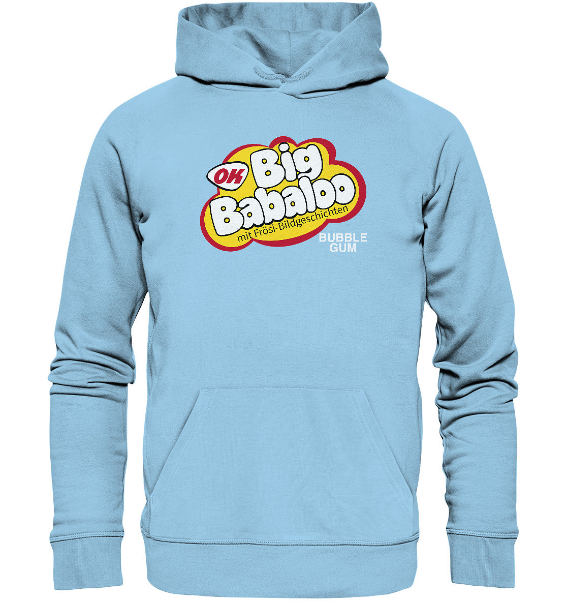 DDR Ostalgie Kapuze / Organic Hoodie Unisex • BIG BABALOO - FRÖSI-KAUGUMMI