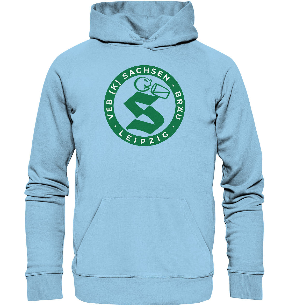 DDR Ostalgie Kapuze / Organic Hoodie Unisex • VEB SACHSENBRÄU LEIPZIG