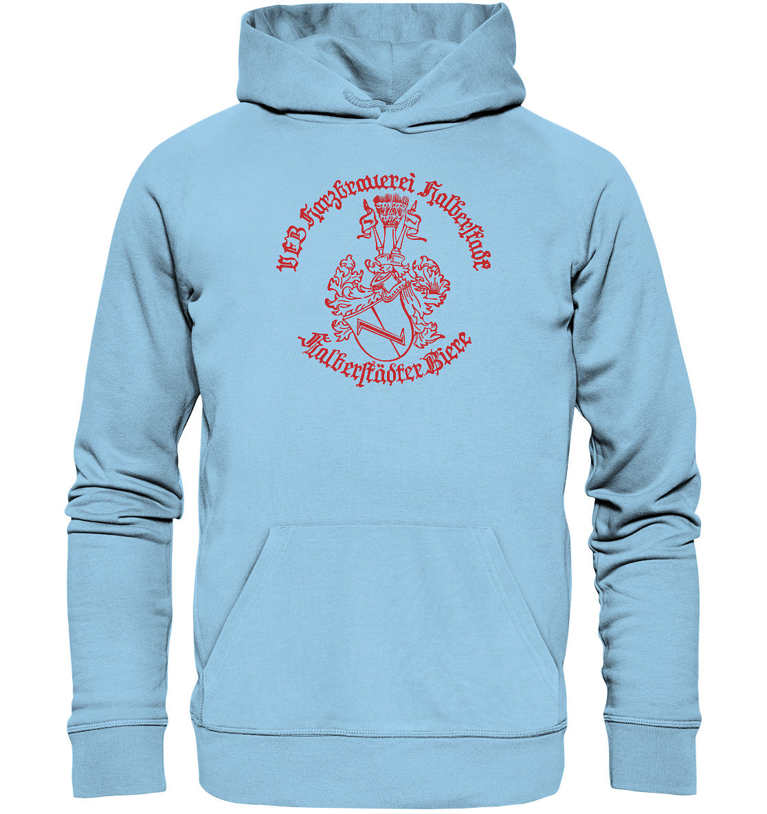 DDR Ostalgie Kapuze / Organic Hoodie Unisex • HALBERSTÄDTER BIERE