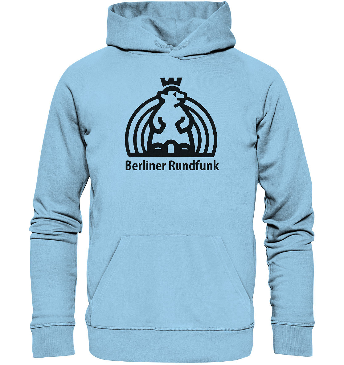 DDR Ostalgie Kapuze / Organic Hoodie Unisex • BERLINER RUNDFUNK - hell