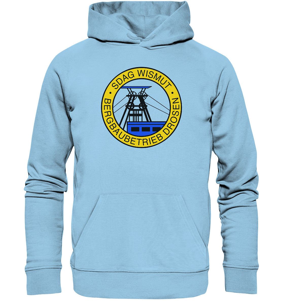 DDR Ostalgie Kapuze / Organic Hoodie Unisex • SDAG WISMUT - DROSEN