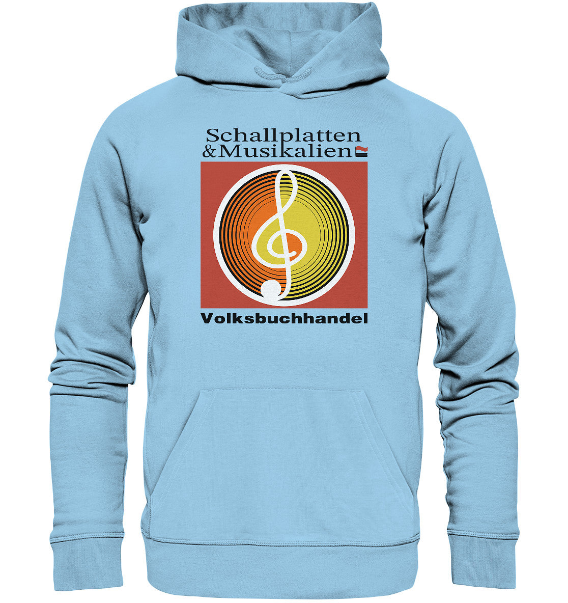 DDR Ostalgie Kapuze / Organic Hoodie Unisex • SCHALLPLATTEN VOLKSBUCHHANDEL