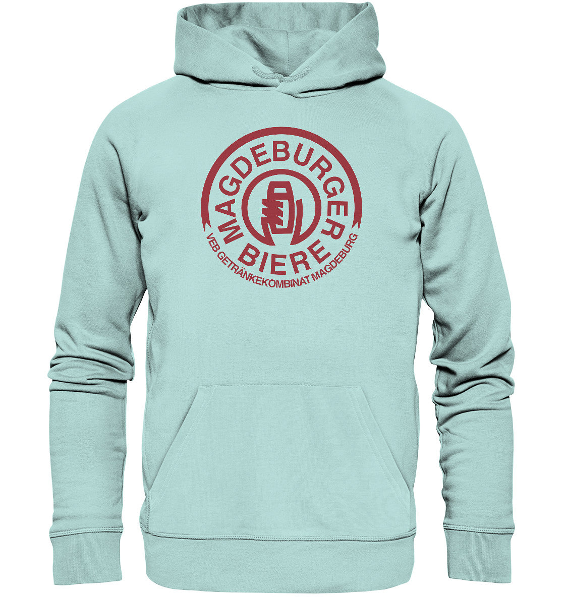 DDR Ostalgie Kapuze / Organic Hoodie Unisex • VEB GETRÄNKEKOMBINAT MAGEDEBURG - BIERE