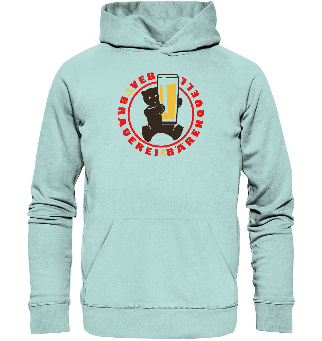 DDR Ostalgie Kapuze / Organic Hoodie Unisex • VEB BÄRENQUELL BERLIN BRAUEREI