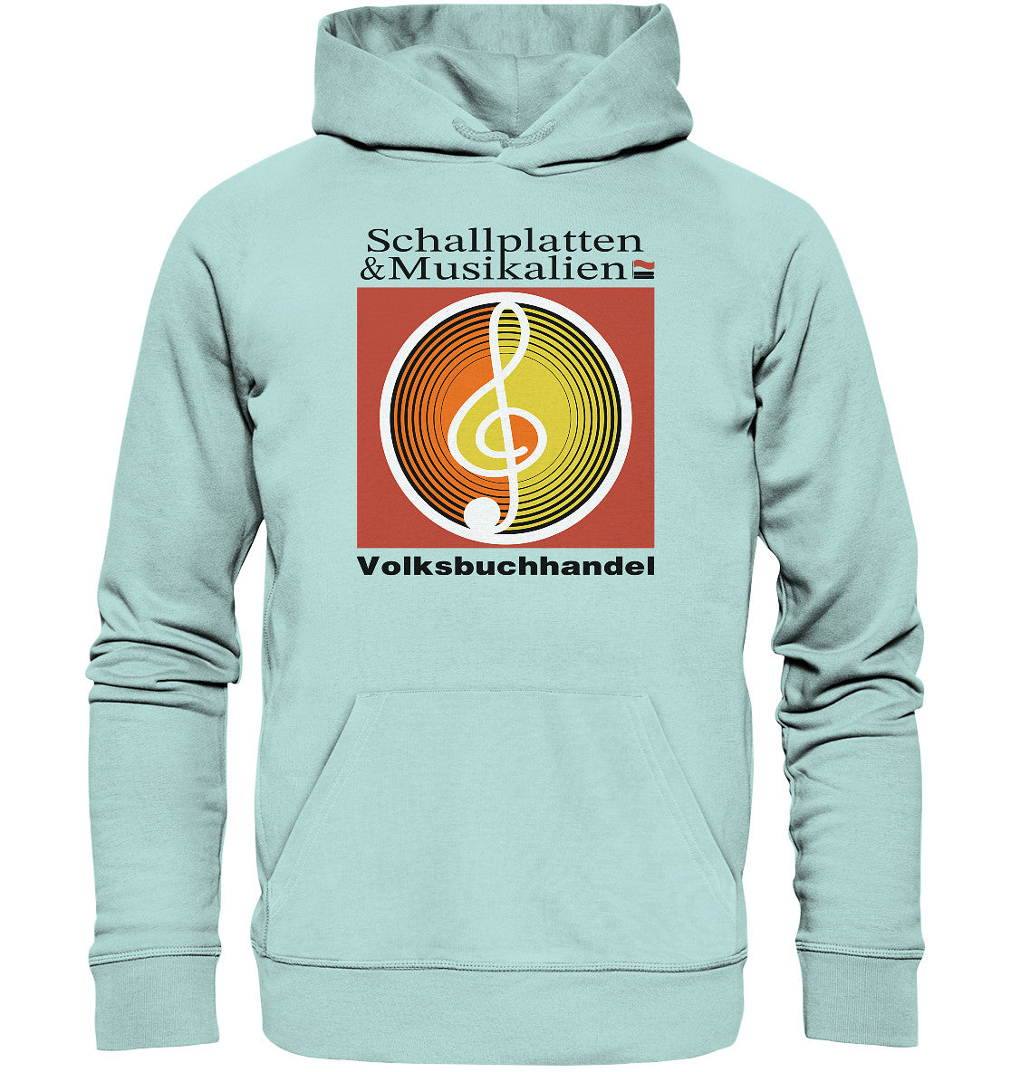 DDR Ostalgie Kapuze / Organic Hoodie Unisex • SCHALLPLATTEN VOLKSBUCHHANDEL