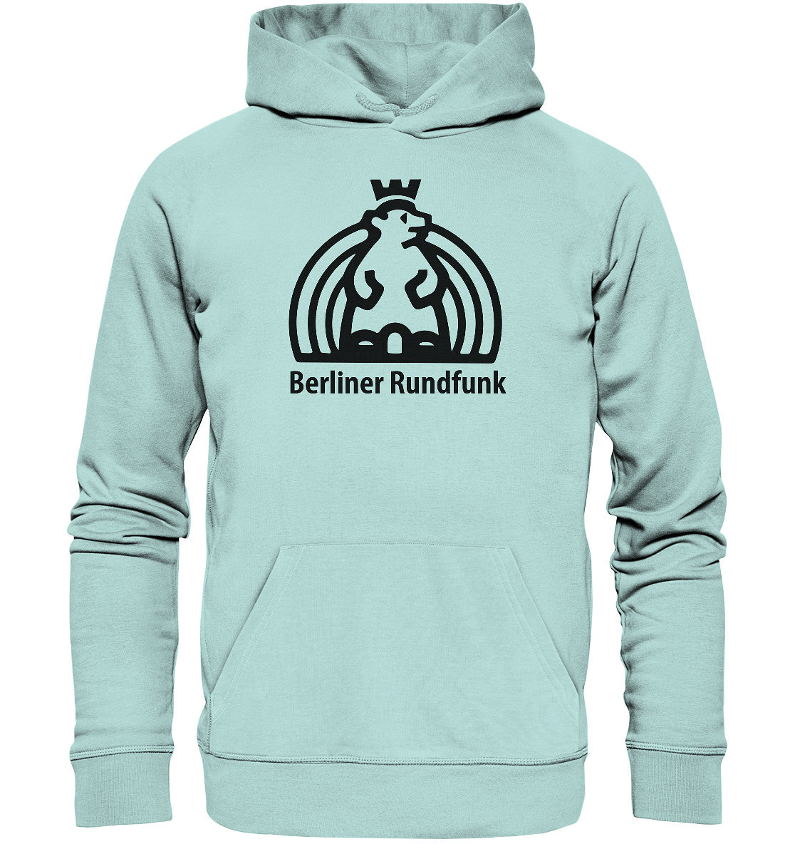 DDR Ostalgie Kapuze / Organic Hoodie Unisex • BERLINER RUNDFUNK - hell