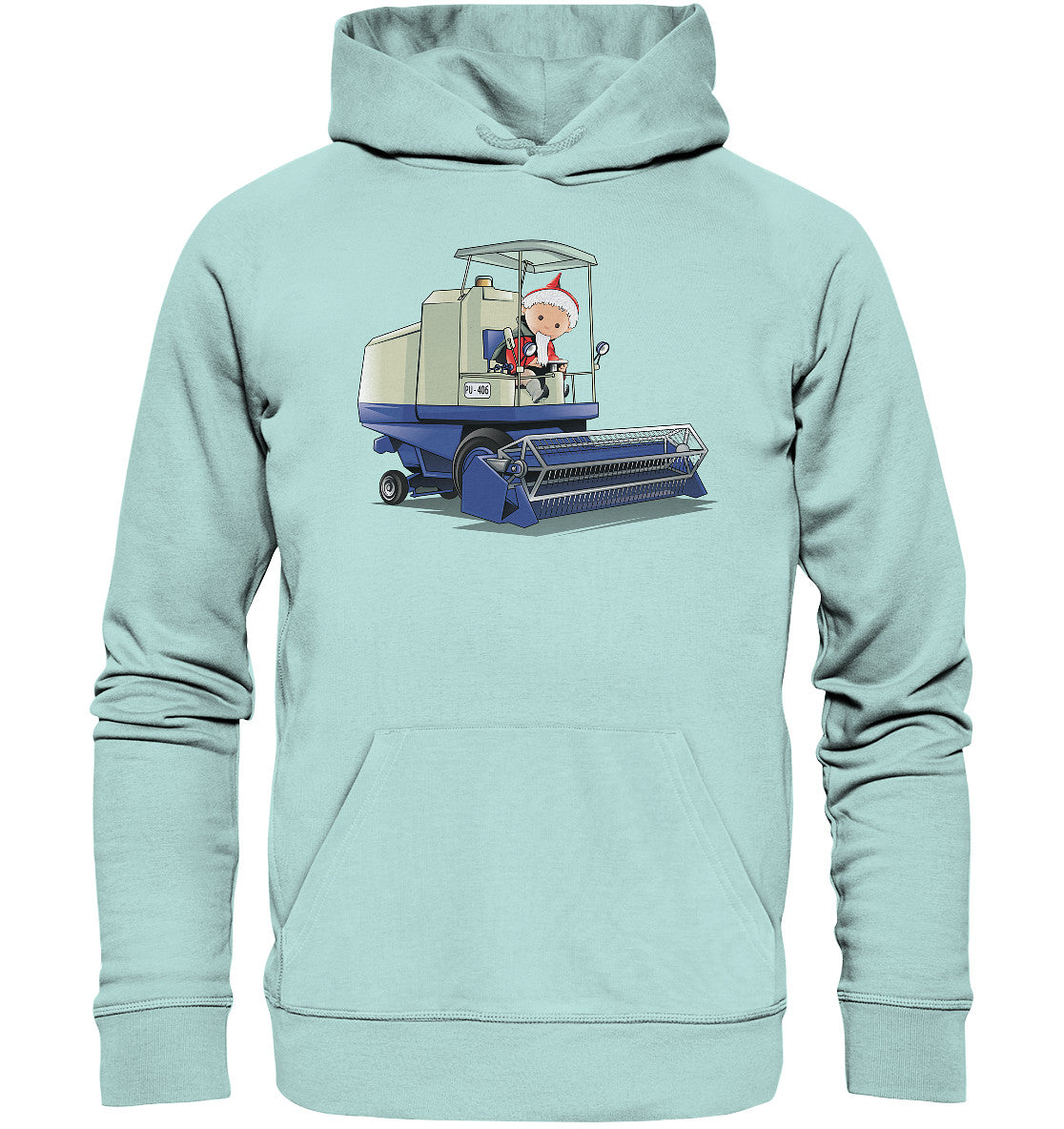 DDR Ostalgie Kapuze / Organic Hoodie Unisex • UNSER SANDMÄNNCHEN - ERNTEZEIT (PU-506)