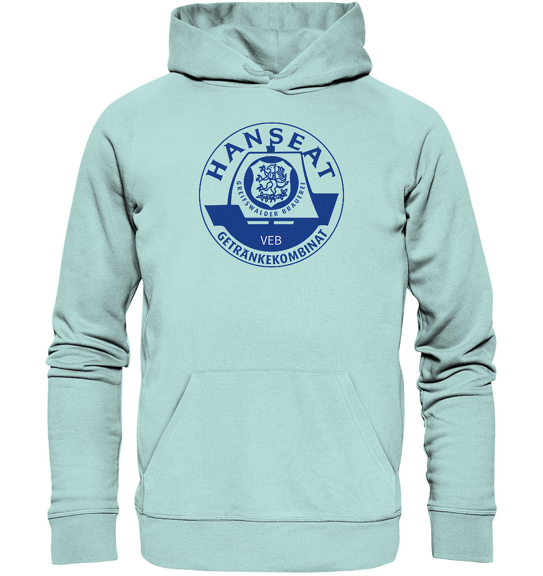 DDR Ostalgie Kapuze / Organic Hoodie Unisex • HANSEAT GREIFSWALDER BRAUEREI VEB