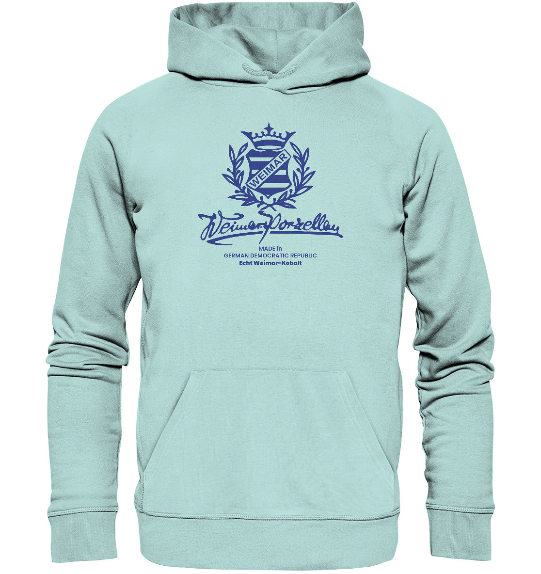 DDR Ostalgie Kapuze / Organic Hoodie Unisex • WEIMAR-PORZELLAN BLANKENHAIN
