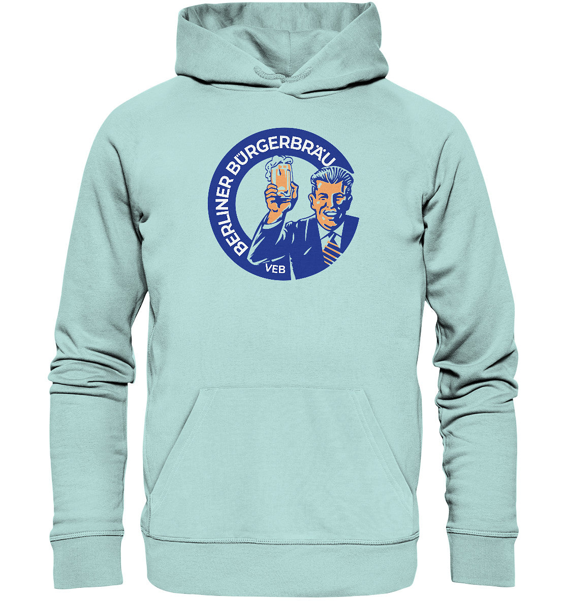 DDR Ostalgie Kapuze / Organic Hoodie Unisex • VEB BERLINER BÜRGERBRÄU