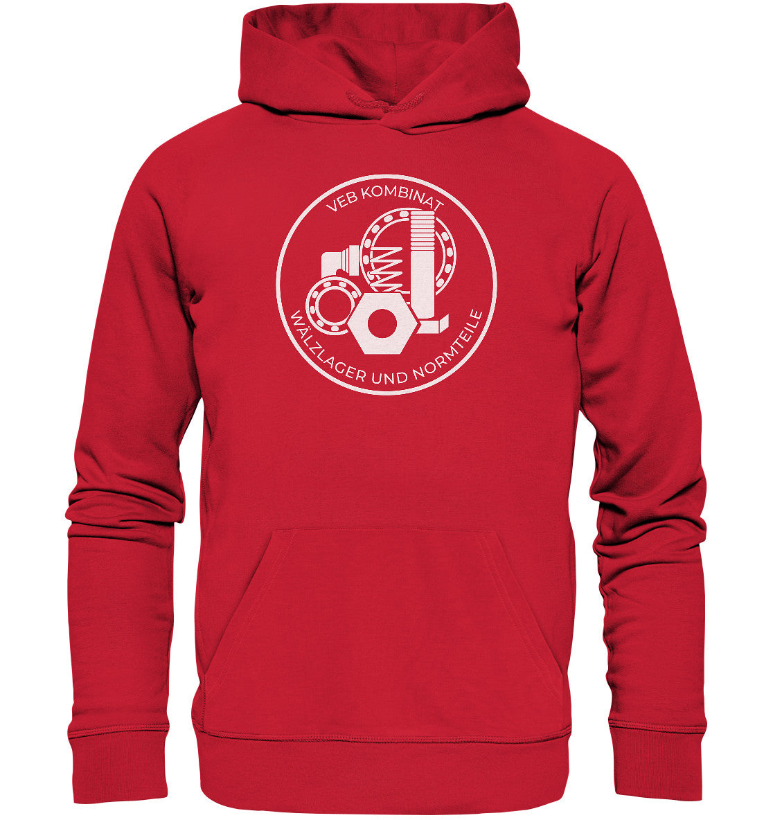 DDR Ostalgie Kapuze / Organic Hoodie Unisex • VEB WÄLZLAGER UND NORMTEILE KARL-MARX-STADT