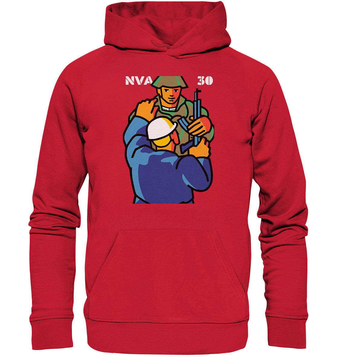 DDR Ostalgie Kapuze / Organic Hoodie Unisex • 30 JAHRE NVA