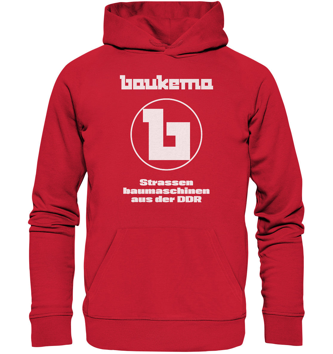 DDR Ostalgie Kapuze / Organic Hoodie Unisex • BAUKEMA STRASSENBAUMASCHINEN