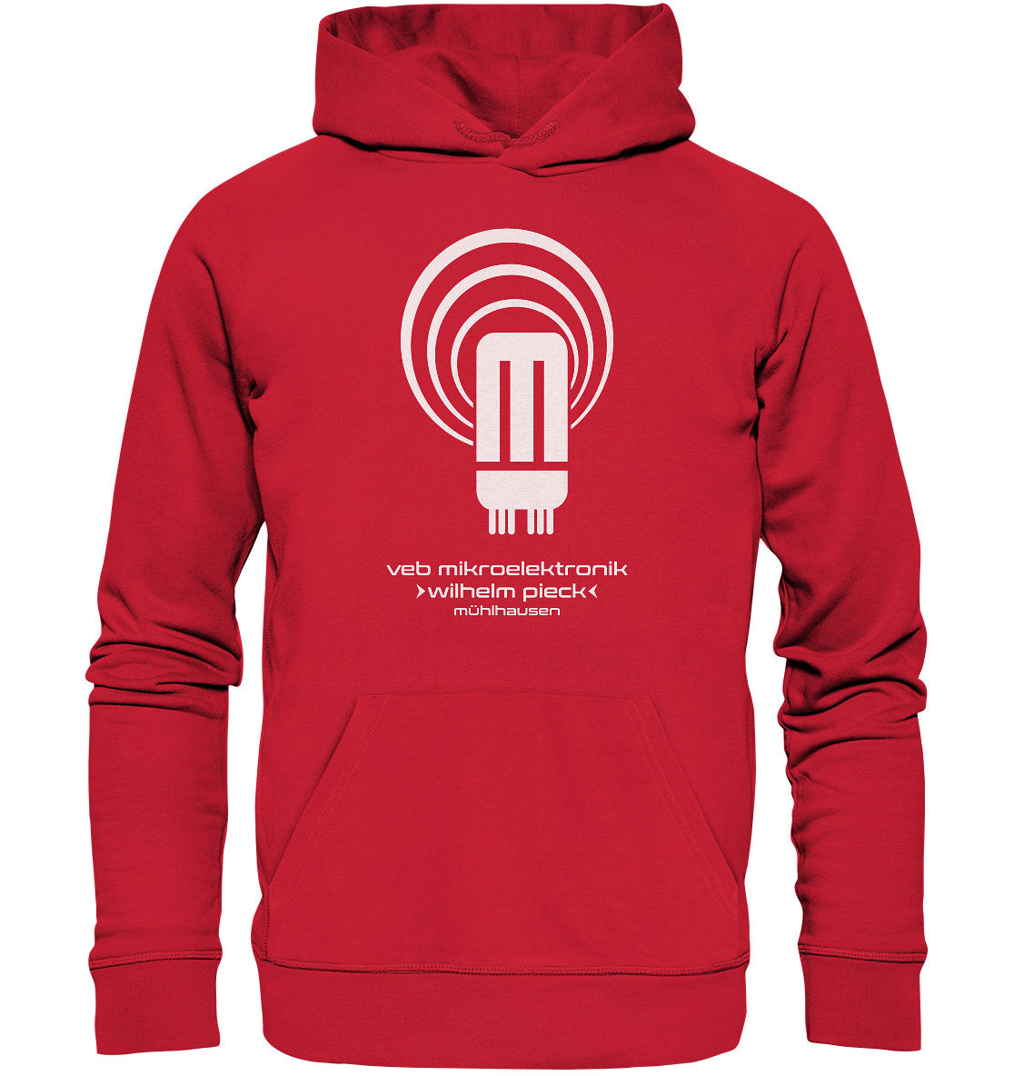 DDR Ostalgie Kapuze / Organic Hoodie Unisex • VEB MIKROELEKTRONIK WILHELM PIECK MÜHLHAUSEN