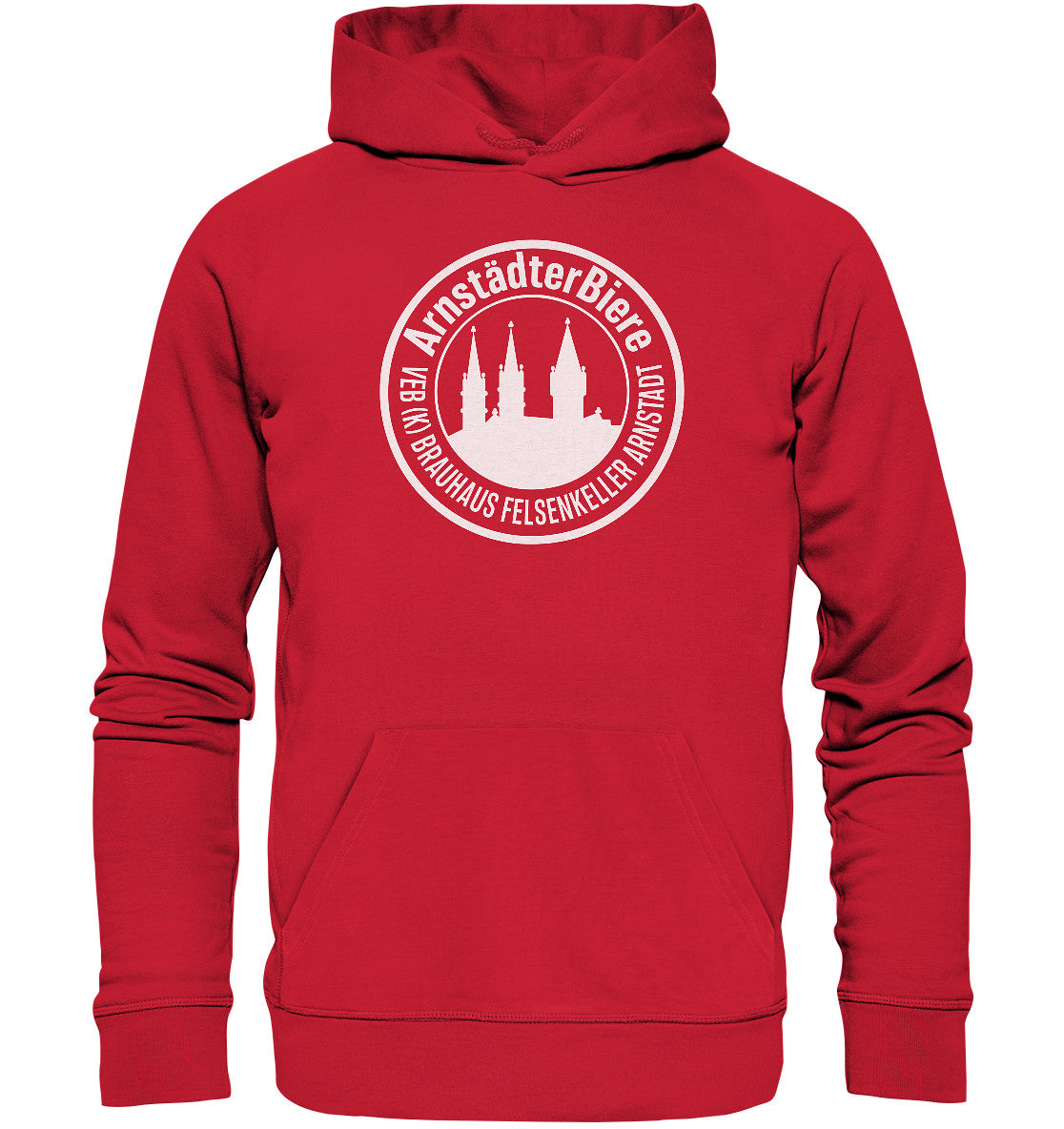DDR Ostalgie Kapuze / Organic Hoodie Unisex • VEB BRAUHAUS FELSENKELLER ARNSTADT