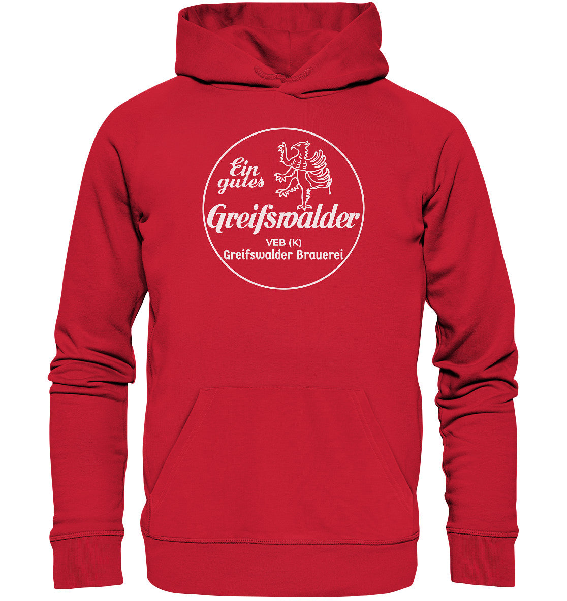 DDR Ostalgie Kapuze / Organic Hoodie Unisex • VEB GREIFSWALDER BRAUEREI