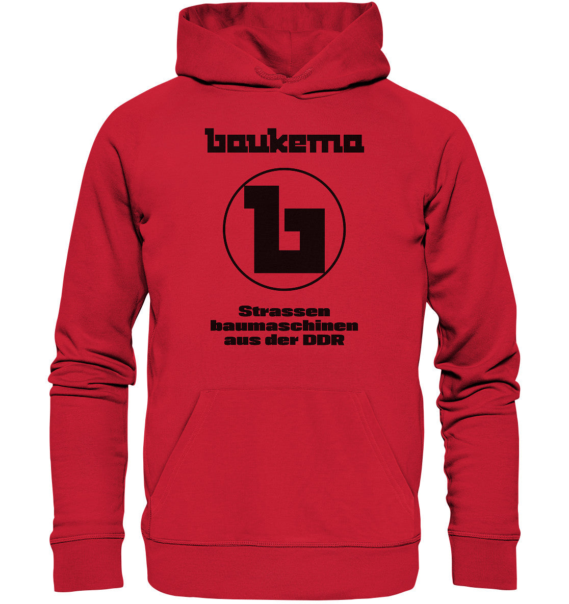 DDR Ostalgie Kapuze / Hoodie Unisex • BAUKEMA STRASSENBAUMASCHINEN - hell