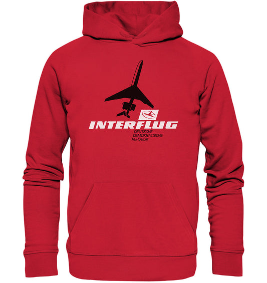DDR Ostalgie Kapuze / Organic Hoodie Unisex • IF - INTERFLUG DDR - ORIGINAL WERBUNG 1981
