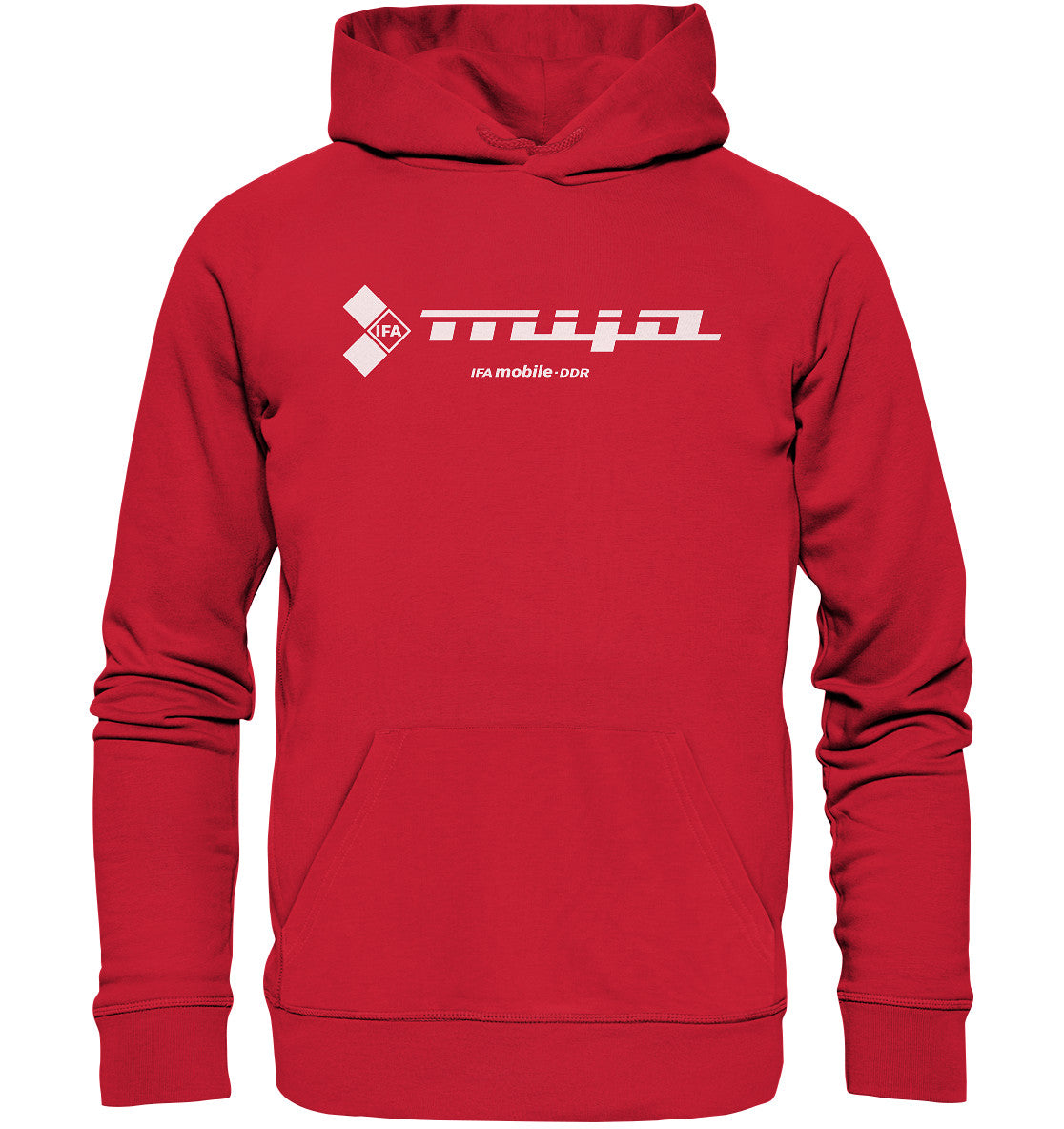 DDR Ostalgie Kapuze / Organic Hoodie Unisex • MIFA DDR - LOGO