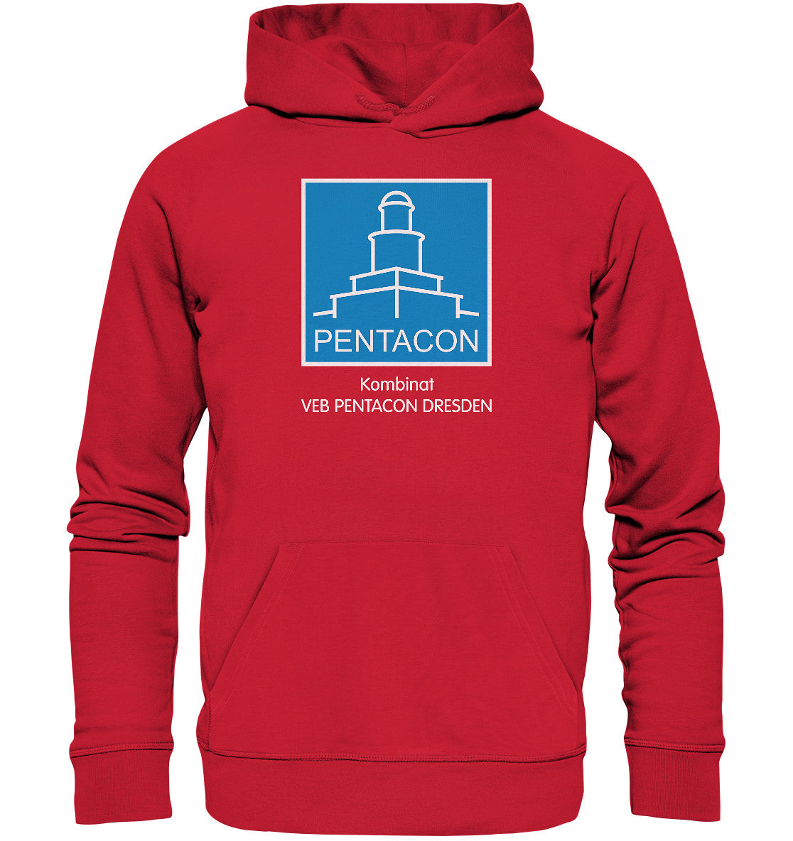 DDR Ostalgie Kapuze / Organic Hoodie Unisex • KOMBINAT VEB PENTACON DRESDEN
