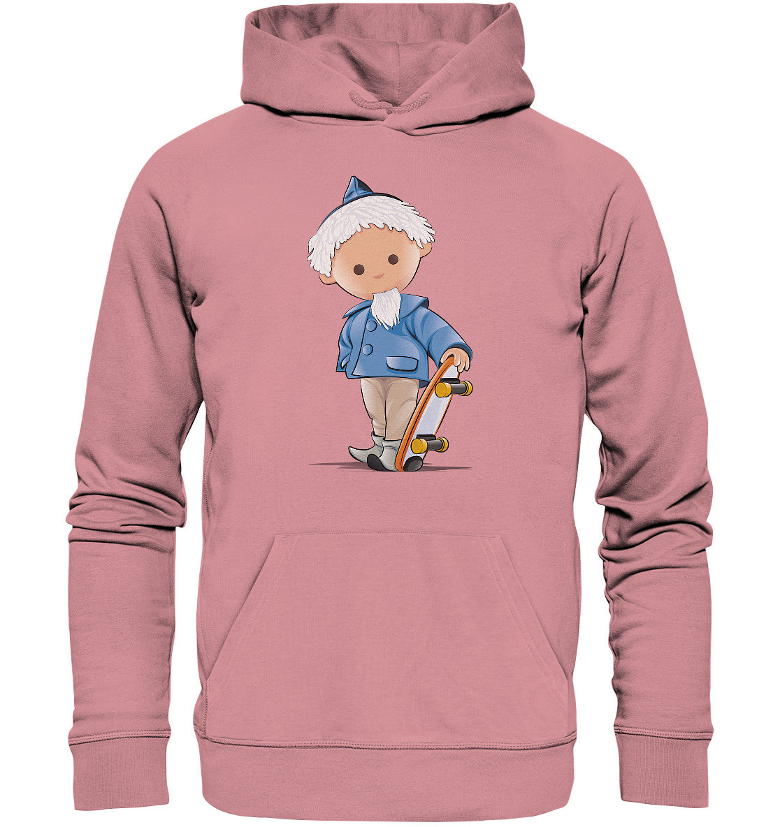 DDR Ostalgie Kapuze / Organic Hoodie Unisex • UNSER SANDMÄNNCHEN - ROLLBRETT-SKATER