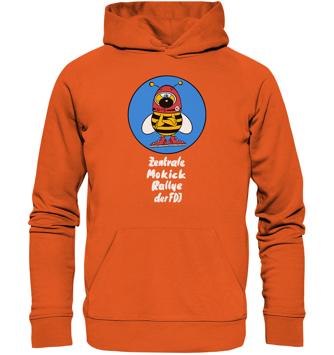 DDR Ostalgie Kapuze / Organic Hoodie Unisex • ZENTRALE MOKICK RALLYE DER FDJ