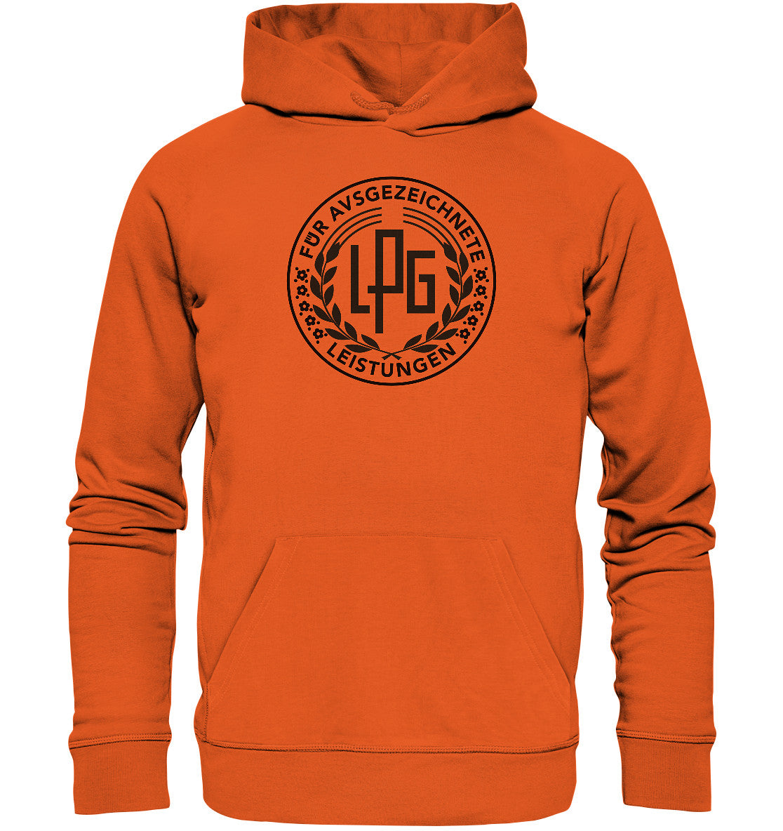 DDR Ostalgie Kapuze / Organic Hoodie Unisex • LPG - ORDEN FÜR AUSGEZEICHNETE LEISTUNGEN - hell