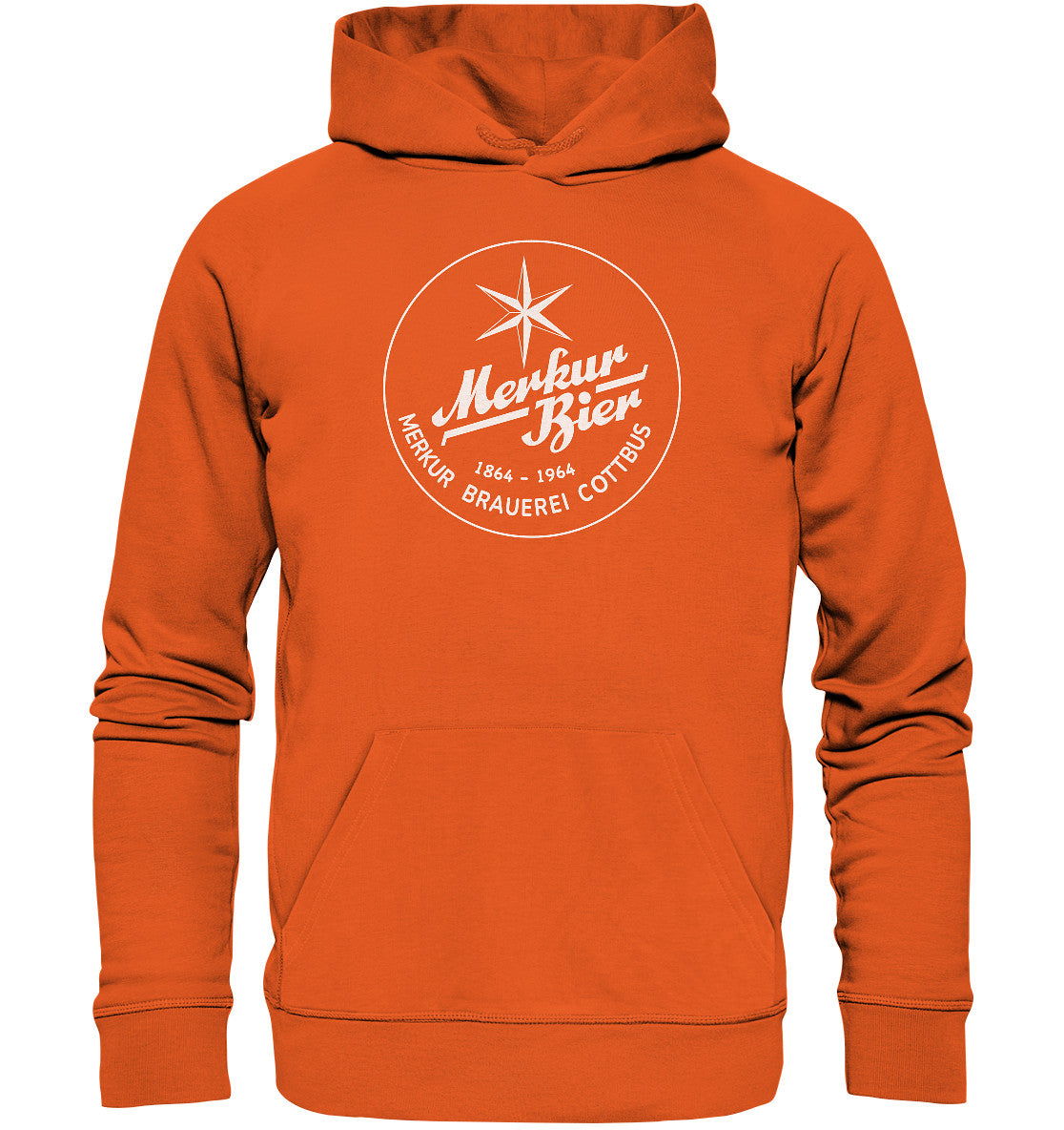 DDR Ostalgie Kapuze / Organic Hoodie Unisex • MERKUR BRAUEREI COTTBUS
