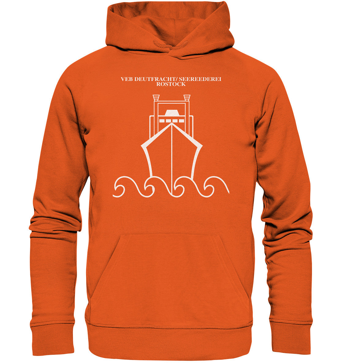 PREMIUM ORGANIC HOODIE UNISEX • VEB DEUTFRACHT SEEREEDEREI ROSTOCK